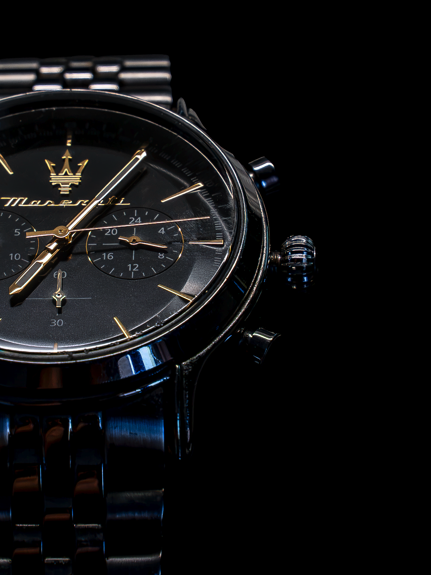 Photographie de produit d'une montre Maserati