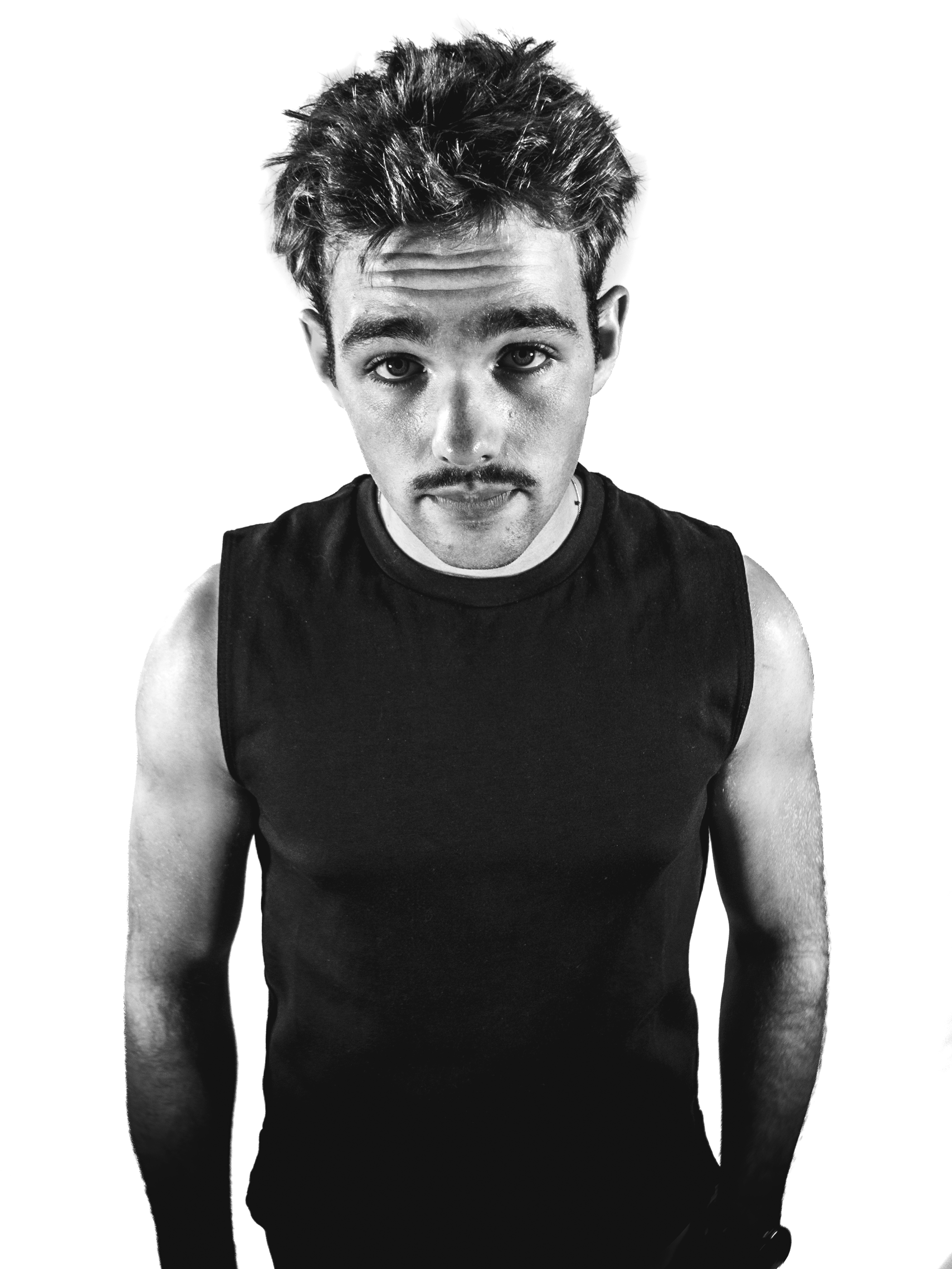Photogrphie en studio d'un homme